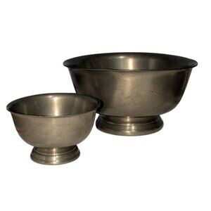 Paul Revere Reproduction Colonial Pewter Bowls by Boardman International Pewter